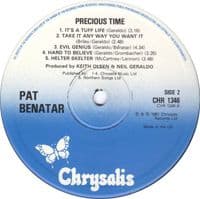 PAT BENATAR Precious Time Vinyl Record LP Chrysalis 1981
