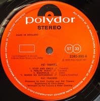 PAT TRAVERS Pat Travers Vinyl Record LP Polydor 1976
