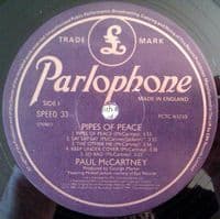 PAUL McCARTNEY Pipes Of Peace Vinyl Record LP Parlophone 1983