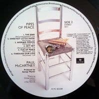 PAUL McCARTNEY Pipes Of Peace Vinyl Record LP Parlophone 1983.
