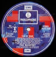 PAUL McCARTNEY Tug Of War Vinyl Record LP Parlophone 1982