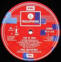 PAUL McCARTNEY Tug Of War Vinyl Record LP Parlophone 1982