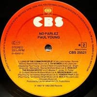 PAUL YOUNG No Parlez Vinyl Record LP CBS 1983.