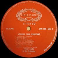 PERCY FAITH AND HIS ORCHESTRA Younger Than Springtime Vinyl Record LP Hallmark 1970