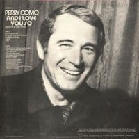 PERRY COMO And I Love You So Vinyl Record LP RCA Victor 1973.