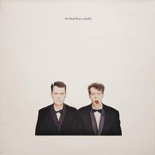 PET SHOP BOYS Actually Vinyl Record LP Parlophone 1987