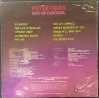 PETER CRISS Out Of Control Vinyl Record LP Mercury 1980