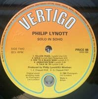PHILIP LYNOTT Solo In Soho Vinyl Record LP Vertigo