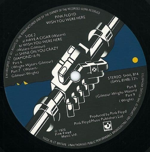 Pink Floyd Wish You Were Here Record Album | Planet Earth Records