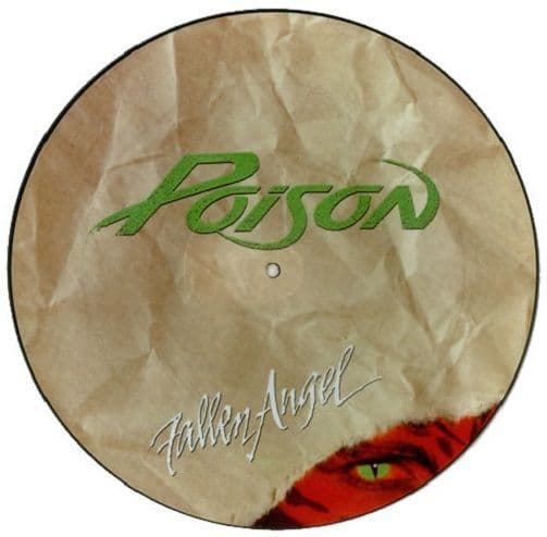 POISON Fallen Angel Vinyl Record 12 Inch Capitol 1988 Picture Disc