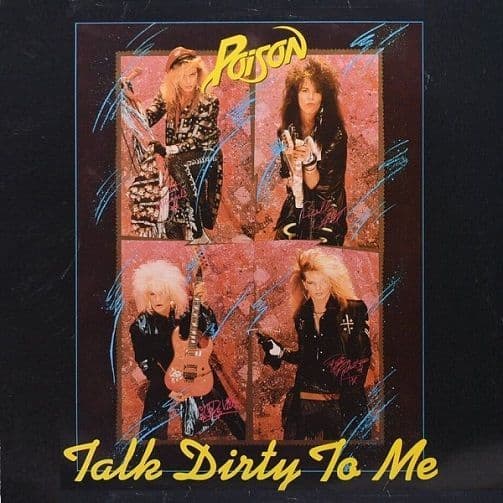 POISON Talk Dirty To Me Vinyl Record 12 Inch Music For Nations 1987