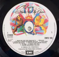 QUEEN A Night At The Opera Vinyl Record LP EMI 1975 Original UK 1st Pressing Pic Sleeve -2 BLAIR'S