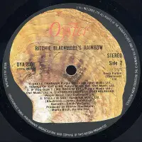 RAINBOW Ritchie Blackmore's Rainbow Vinyl Record LP Oyster 1975 UK 1st Press A1/B1 KENDUN