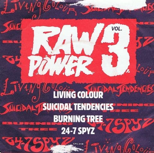 Raw Power Vol.3 EP 7" Single Vinyl Record Epic 1990