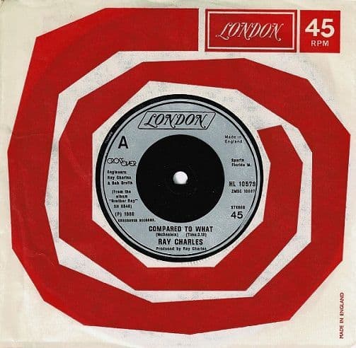 RAY CHARLES Compared To What Vinyl Record 7 Inch London 1980