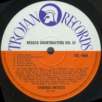 Reggae Chartbusters Vol. 3 Vinyl Record LP Trojan 1971