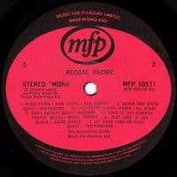 Reggae Recipe Vinyl Record LP MFP 1981