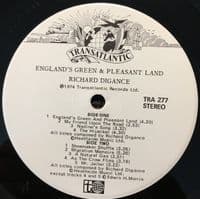 RICHARD DIGANCE England's Green And Pleasant Land Vinyl Record LP Transatlantic 1974 Signed