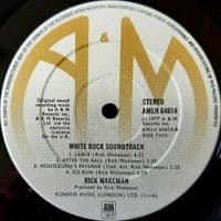 RICK WAKEMAN White Rock Vinyl Record LP A&M 1977