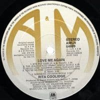 RITA COOLIDGE Love Me Again Vinyl Record LP A&M 1978