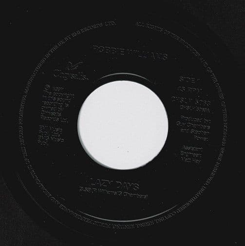 ROBBIE WILLIAMS Lazy Days Vinyl Record 7 Inch Chrysalis 1997