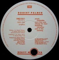 ROBERT PALMER Heavy Nova Vinyl Record LP EMI 1988