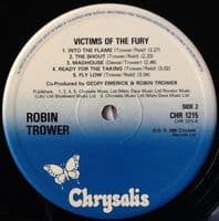 ROBIN TROWER Victims Of The Fury Vinyl Record LP Chrysalis 1980