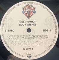 ROD STEWART Body Wishes Vinyl Record LP Warner Bros. 1983