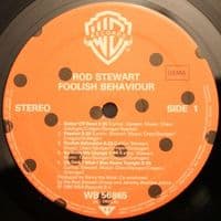 ROD STEWART Foolish Behaviour Vinyl Record LP Warner Bros. 1980