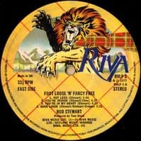 ROD STEWART Foot Loose & Fancy Free Vinyl Record LP Riva 1977