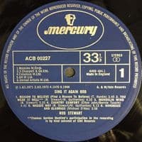 ROD STEWART Sing It Again Rod Vinyl Record LP Mercury 1973
