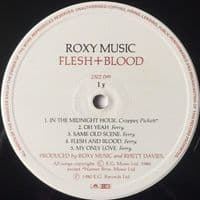 ROXY MUSIC Flesh + Blood Vinyl Record LP EG 1980