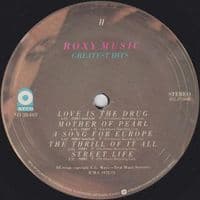 ROXY MUSIC Greatest Hits Vinyl Record LP US ATCO 1977
