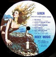 ROXY MUSIC Siren Vinyl Record LP Island 1975