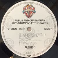 RUFUS & CHAKA KHAN Live - Stompin' At The Savoy Vinyl Record LP Warner Bros. 1983