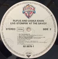 RUFUS & CHAKA KHAN Live - Stompin' At The Savoy Vinyl Record LP Warner Bros. 1983