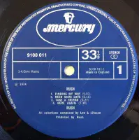 RUSH Rush Vinyl Record LP Mercury 1974 Original UK 1st Pressing Blue Silver Label 9100 011 1Y/1 2Y/1