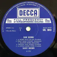 SAVOY BROWN Raw Sienna Vinyl Record LP Decca 1970 UK SKL 5043 Stereo 1W 1W 1st Original Gatefold