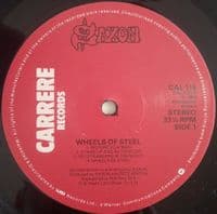 SAXON Wheels Of Steel Vinyl Record LP Carrere 1980