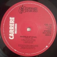 SAXON Wheels Of Steel Vinyl Record LP Carrere 1980