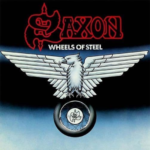 SAXON Wheels Of Steel Vinyl Record LP Carrere 1980