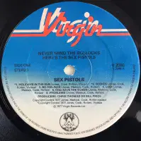SEX PISTOLS Never Mind The Bollocks Vinyl Record LP Virgin 1977 Early Original UK Press Blue Label