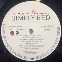 SIMPLY RED A New Flame Vinyl Record LP Elektra 1989