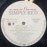 SIMPLY RED A New Flame Vinyl Record LP Elektra 1989