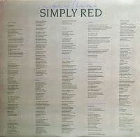 SIMPLY RED A New Flame Vinyl Record LP Elektra 1989