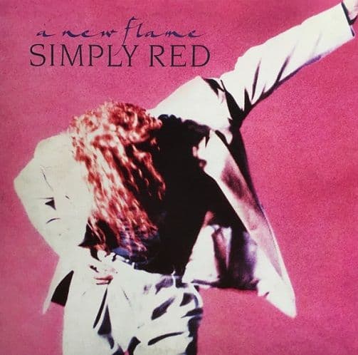 SIMPLY RED A New Flame Vinyl Record LP Elektra 1989