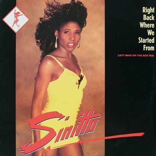 SINITTA Right Back Where We Started From Vinyl Record 12 Inch Fanfare 1989