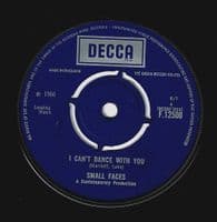 SMALL FACES My Mind's Eye Vinyl Record 7 Inch Decca 1966 F.12500 Original UK Pressing T2-1C Matrix