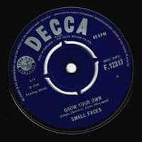 SMALL FACES Sha-La-La-La-Lee Vinyl Record 7 Inch Decca 1966 UK 1st Pressing KT F.12317 Unboxed Label