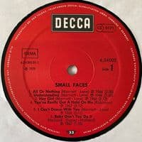 SMALL FACES Small Faces Vinyl Record LP German Decca 1979